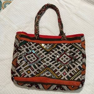 Embroidered tote bag